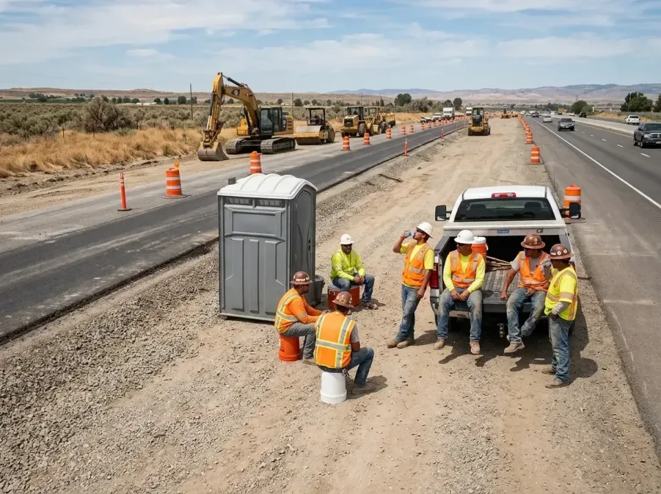 highway-road-construction-crew-007 — frequently asked questions, Porta Potty and Restroom Rentals in Jackson, WY